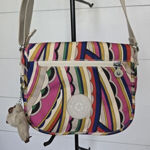 Kipling Women's Callie Printed Crossbody Bag, Bright Si De